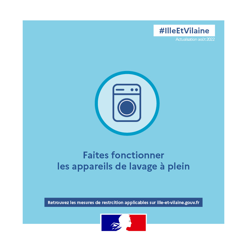 bretagnegouv's tweet photo. #Sécheresse | 💧 Depuis le 12 août 2022, le département d'#IlleEtVilaine est placé en crise sécheresse. Il est plus que jamais nécessaire de maîtriser sa consommation d’eau.

Ayons les bons réflexes pour économiser l'eau au quotidien ⤵️