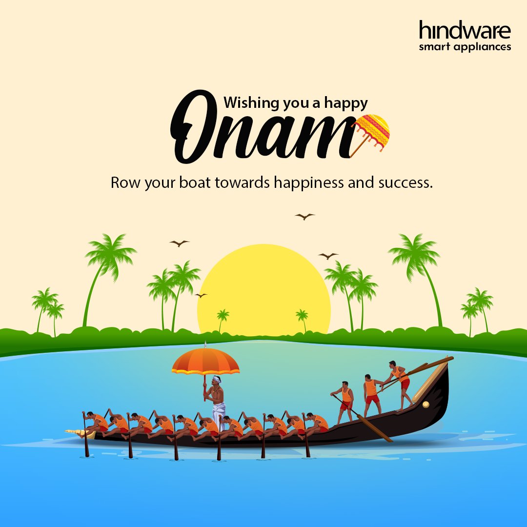 HindwareApp's tweet photo. Hindware Smart Appliances wishes you a happy Onam.
May your life be as colourful as Pakalam, as flavoursome as Sadhya, and as adventurous as the boat races.
#hindwaresmartappliance #iotappliances #hindwareiotappliances #iotenabled #thefutureissmart #happyonam #onam2022 https://t.co/rrakWJSiBO