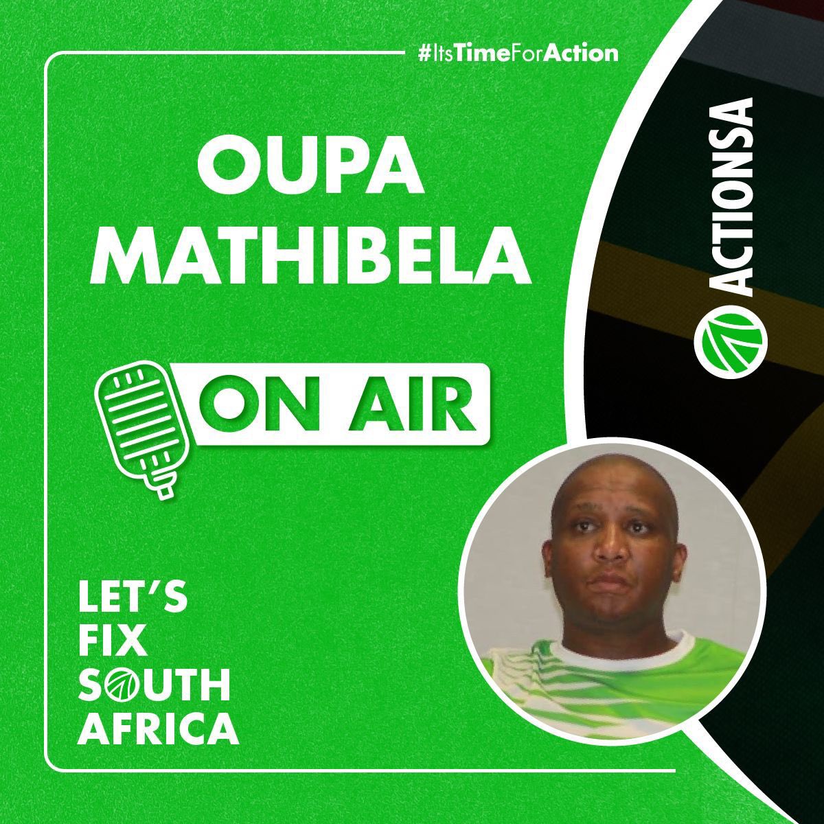NkeleMolapo's tweet photo. Action SA Tshwane Regional Chairperson Oupa Mathibela will be doing an interview with Tshwane Talk today at 10:00 https://t.co/i9XkkxvBHY