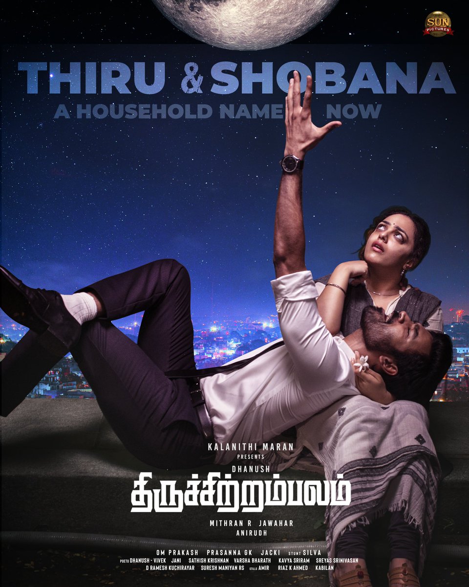 karthiksubbaraj's tweet photo. Loved #Thiruchitrambalam 👌👌

An awesome breezy romance film with superb performances by @dhanushkraja @MenenNithya #Bharathiraja sir &amp; @prakashraaj sir 👏👏

@anirudhofficial songs &amp; bgm were ♥️♥️

Congrats @MithranRJawahar @sunpictures &amp; whole team for this blockbuster 👍👍 https://t.co/PWUJOAfoPO