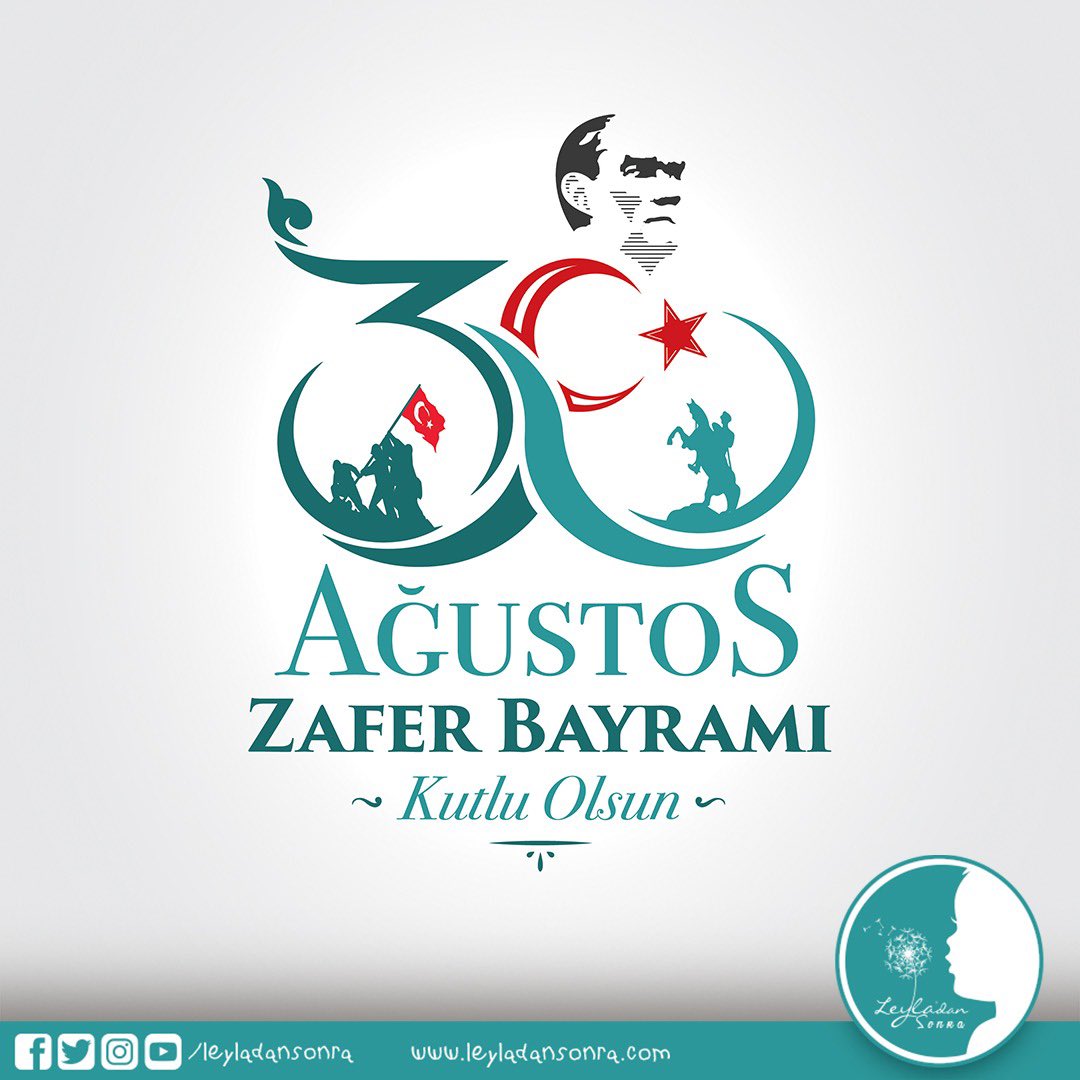 leyladansonra's tweet photo. Leyla’dan Sonra ailesi olarak bu şanlı zaferi bize yaşatan Gazi Mustafa Kemal ATATÜRK’ü, silah arkadaşlarını ve kahraman halkımızı şükran ve minnetle anıyor, Zafer Bayramı'mızı kutluyoruz. 🇹🇷 https://t.co/XMYny24b7r