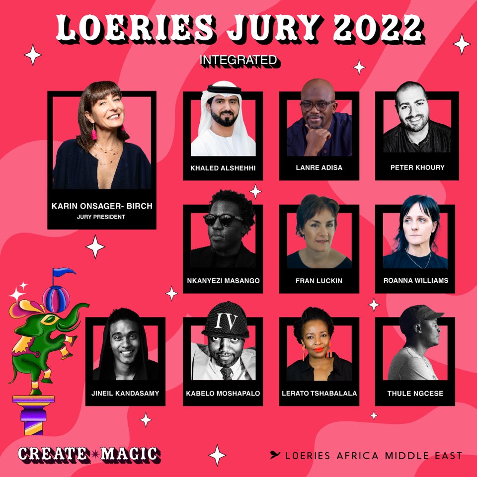 Meet the Loeries Integrated judging panel for 2022
#Loeries2022 
#CreateMagic