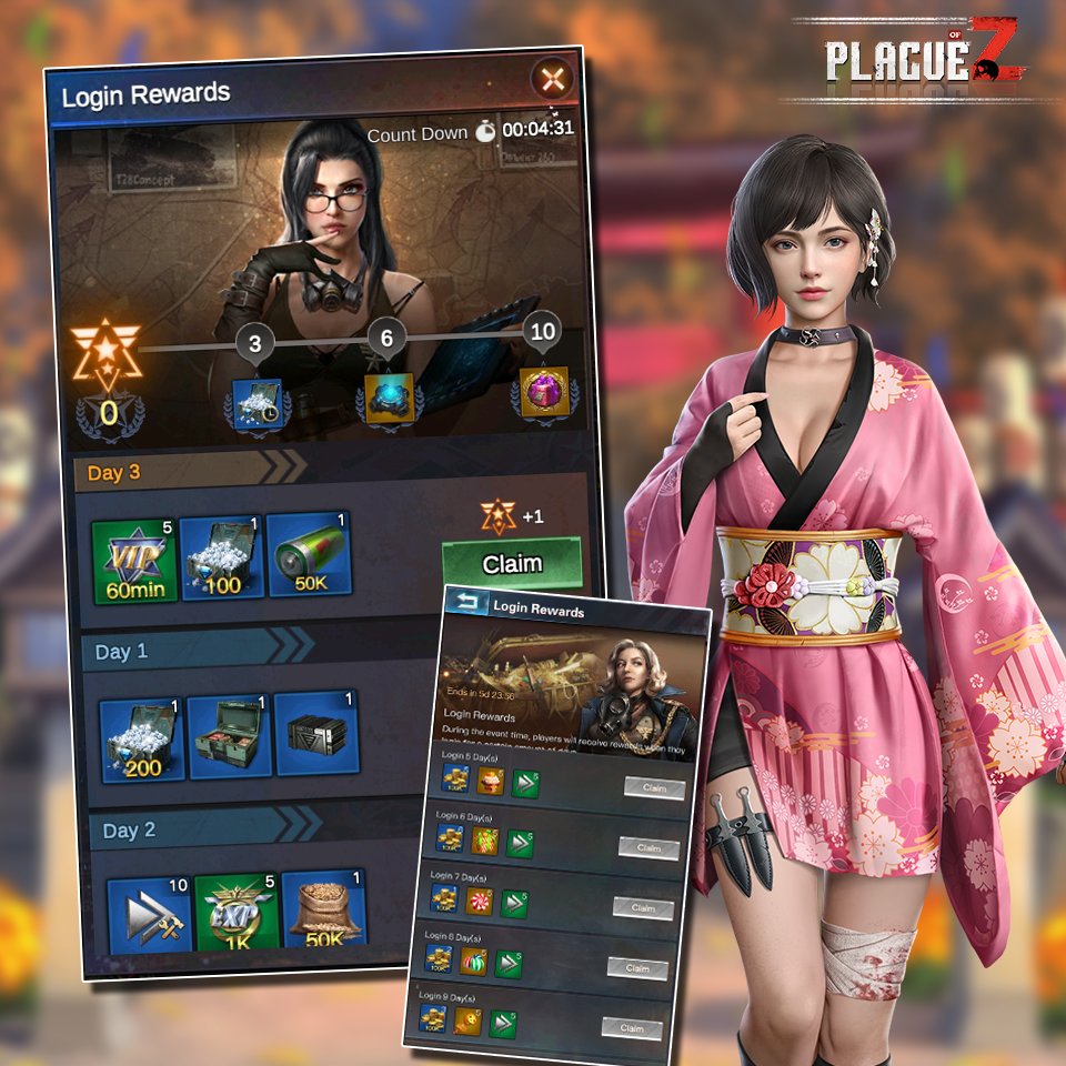 PlagueofZ's tweet photo. #AutunmCeremony #PoZ​
September is approaching, which means the cool season of autumn🍂 come. With the arrival of autumn, we also made an update these days. ​
The new update adjusted some art performances and rewards, including the Login Rewards. 🎁​
Do you like this change? https://t.co/KMiYCJbkVu