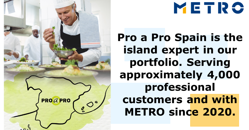 METRO_News's tweet photo. #Restaurateurs are not only supplied from our #stores and dedicated #depots worldwide but meanwhile also from 5 specialised #FSD companies - who are they? Today we take a look at #ProaPro Spain - our latest acquisition 👇🚚 #METROfact #LetsDoThis /kk