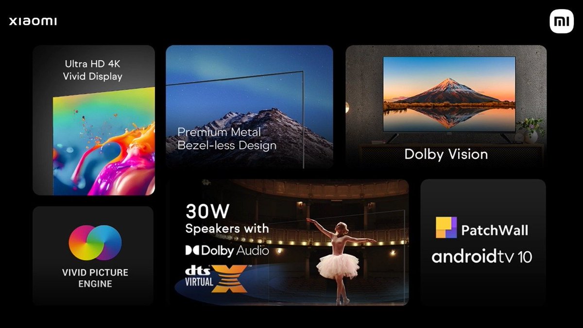 atytse's tweet photo. The search of #YourNewView ends with the #XiaomiSmartTVSeries 4K!
It has got:
- 4K Resolution with Vivid Picture Quality
- Premium Metal Bezel-less Design
- Patchwall with Youtube Music Playlist
- 30W Speakers with Dolby Atmos

Which feature are you excited about? https://t.co/ClhzGqwfuJ