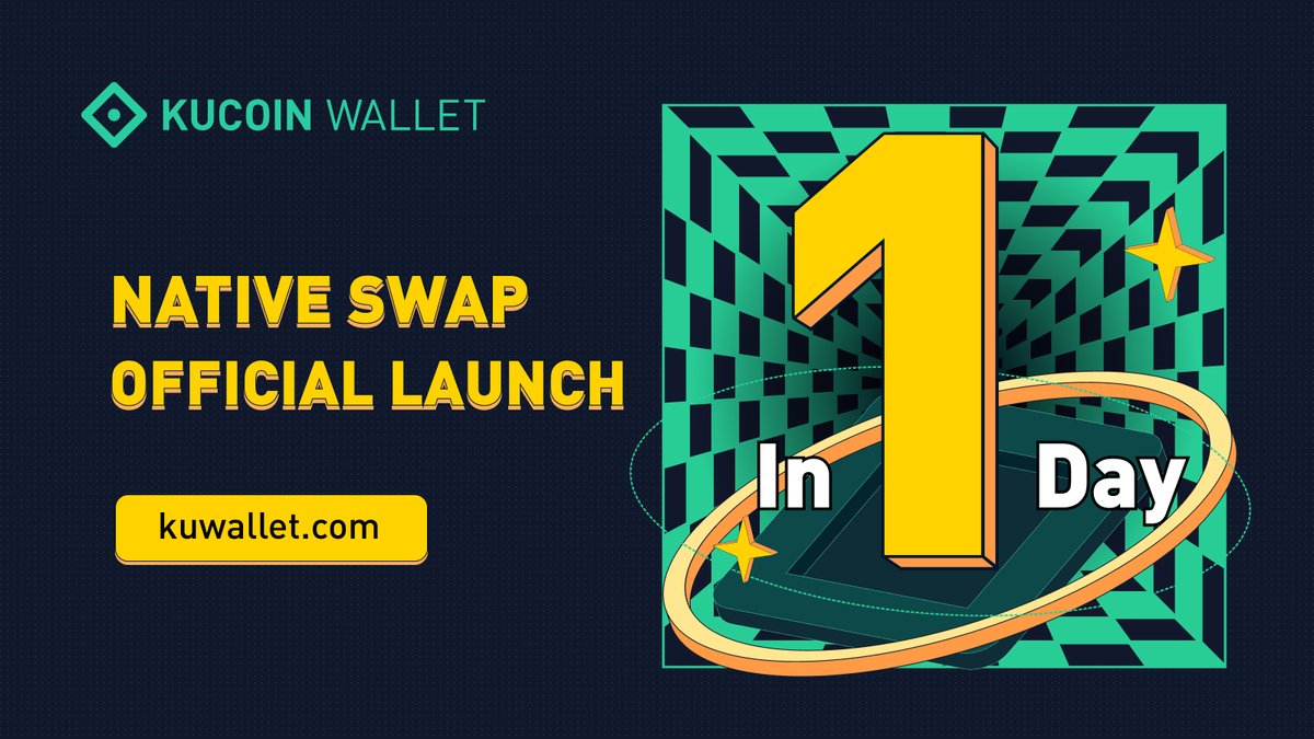 HaloDotSocial's tweet photo. We’re excited that native swap will be officially launched on #KuCoinWallet in 1⃣ day!🙌
👉Follow us
👉RT with #KuCoinWalletNativeSwap
👉❤️ + Tag 3
Share with your friends about our big day and join our upcoming grand #giveaway together!🤩 https://t.co/6duccj8TK0