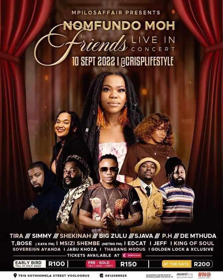 10 September 2022 Nomfundo Moh &amp; Friends in Vosloorus