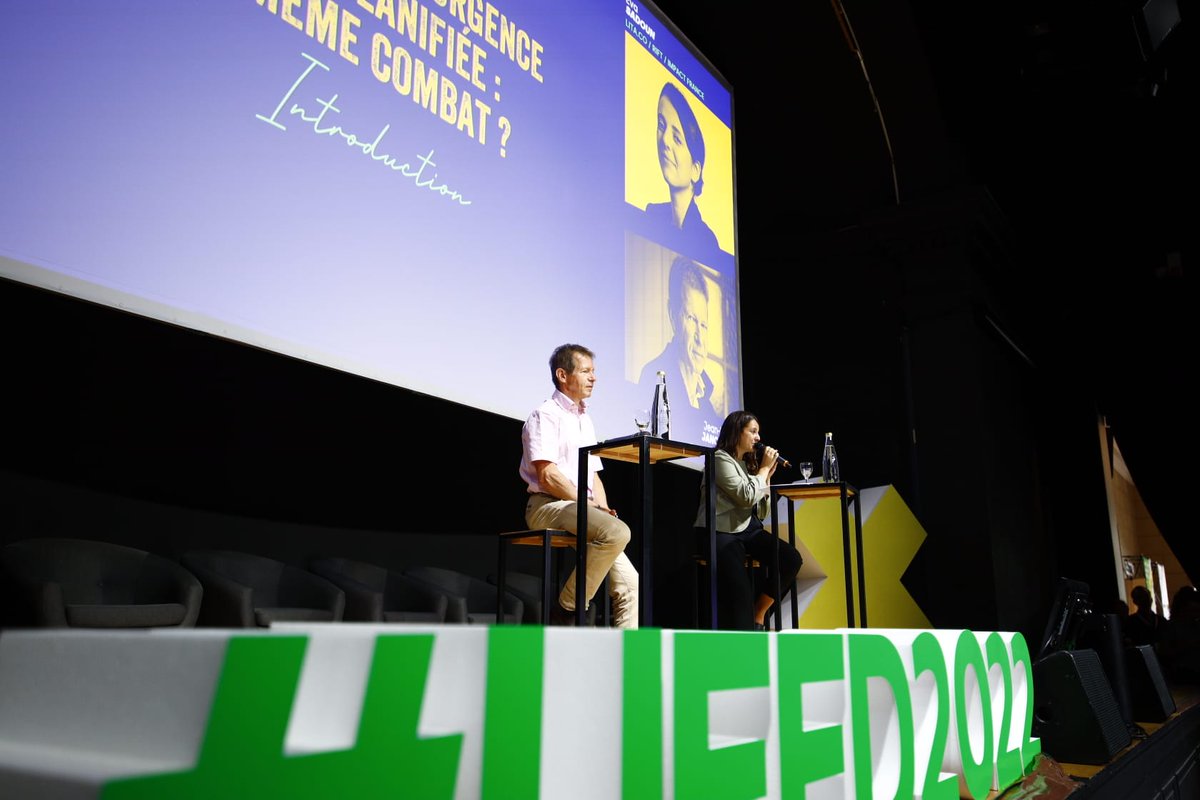 Mouv_ImpactFr's tweet photo. Salle comble dès l'ouverture des #UEED2022 par @Eva_Sdn &amp; @JMJancovici : organiser la sobriété pour répartir les efforts équitablement https://t.co/jImqZ5SUZe