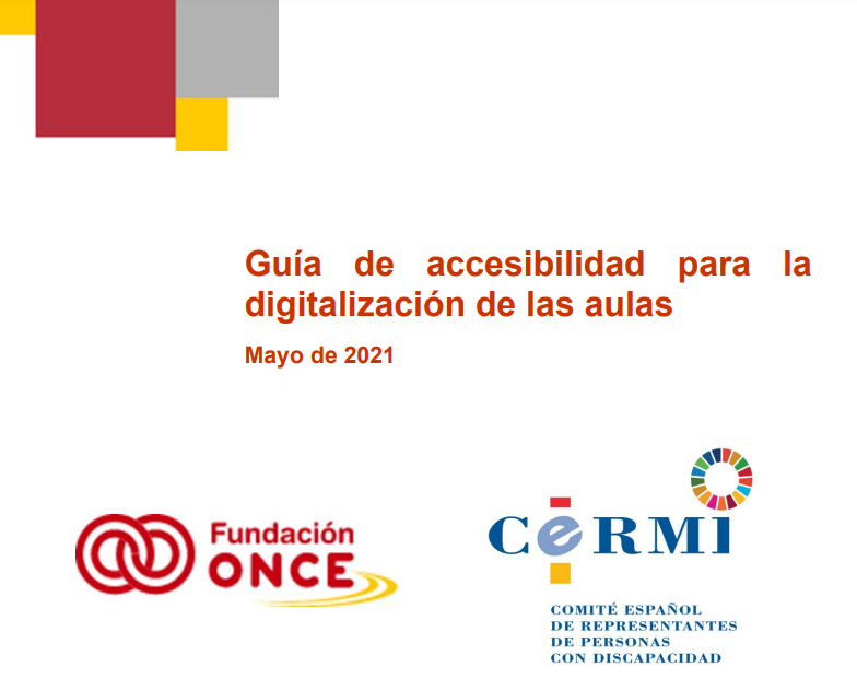 Llega la "vuelta al cole", y un año más, recordamos la importancia de la digitalización de las aulas, para una mejora de la accesibilidad.

Te dejamos un enlace a la 'Guía de accesibilidad para la digitación de las aulas", editada junto al <a href="/Cermi_Estatal/">CERMI Estatal</a>

ow.ly/b7Bo50Kvcfc