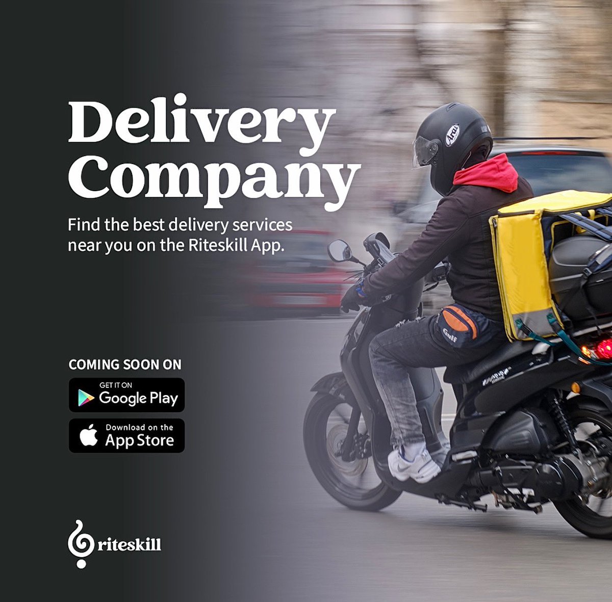 riteskillapp's tweet photo. Find the best and affordable delivery services near you on the Riteskill app. Coming Soon!

Dm us your email to get notified 
.
Read more 🔗https://t.co/yiwfCmNI5h 

#riteskill #delivery #deliveryservices #dispatchriders #dispatch #deliverytrucks #deliverybikes #deliverycompanies https://t.co/9p6aF6uBi0