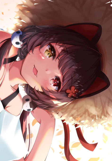 麦わらとこちゃん #いぬいらすと 