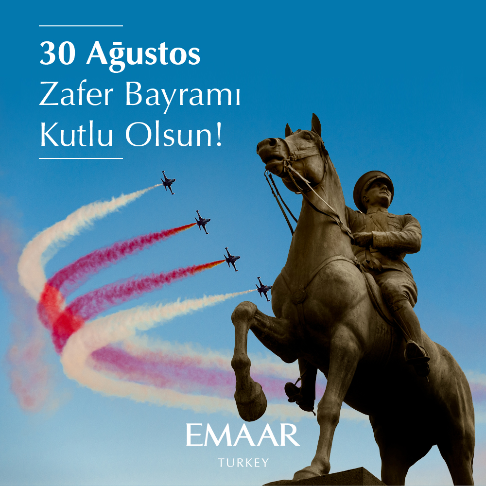 ‘’Büyük hedefimiz, milletimizi en büyük medeniyet seviyesine ve refaha ulaştırmaktır.’’30 Ağustos Zafer Bayramı kutlu olsun!

‘’Our great ideal is to raise our nation to the highest standards of civilization and prosperity.’’Happy 30th of August Victory Day!