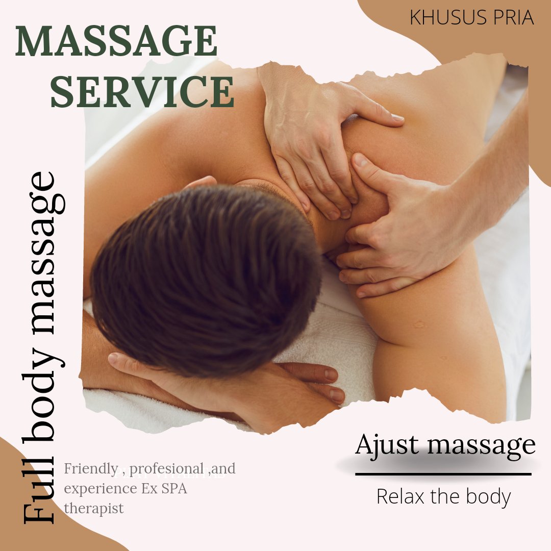 APrast10's tweet photo. A ' JUST MASSAGE...

profesional massage khusus pria , Ex THERAPIS SPA .
Full body massage .
Out call area Jaksel ( dan tertentu ) 

Apoitment by DM.
#pijatjakarta 
#pijatpria 
#pijatpriajakarta 
#bodymassage 
#PijatvitalitasPria https://t.co/2sTfVoZt4o