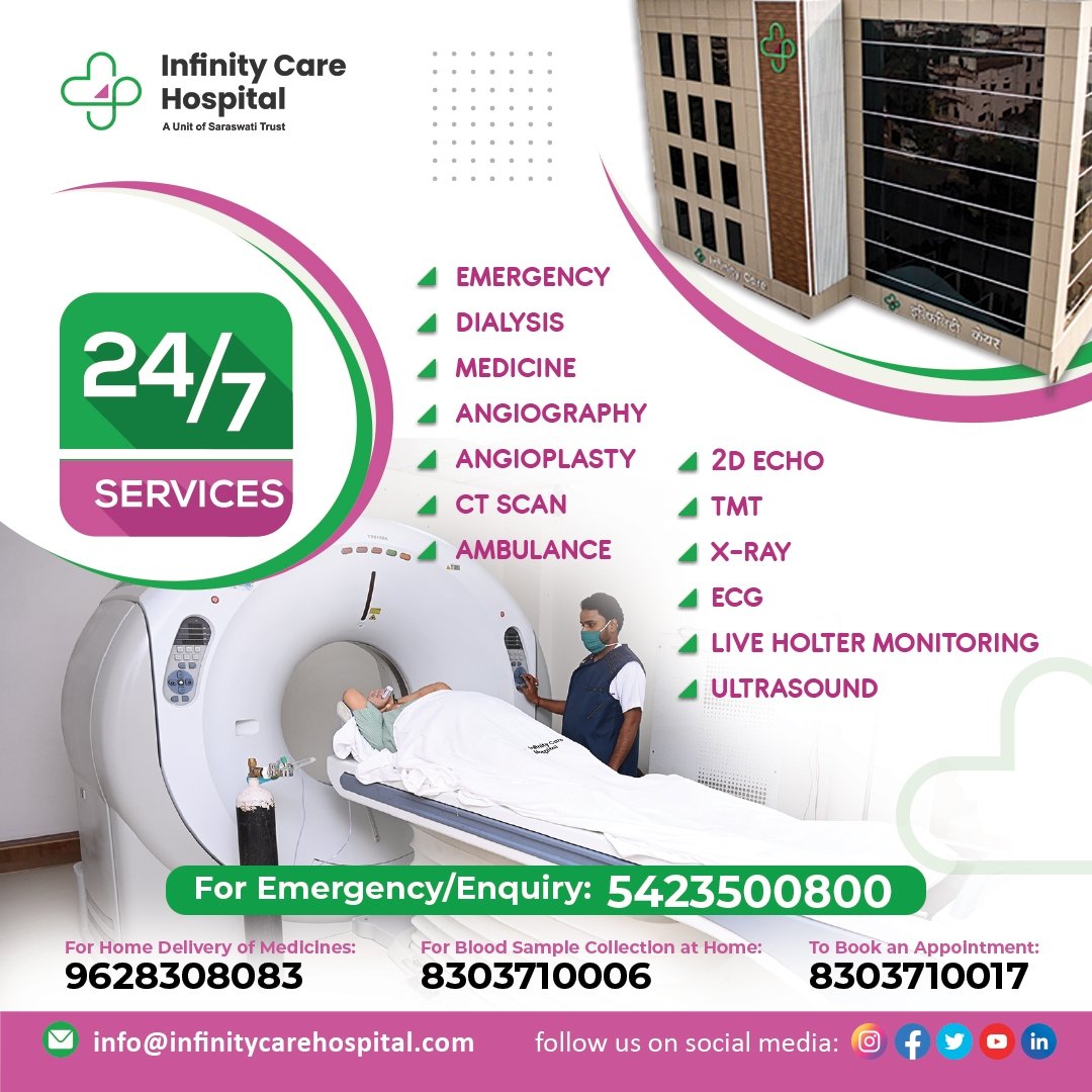 InfinityCareVNS's tweet photo. Book an appointment: https://t.co/jFKaQniN8Y
#infinitycarehospital #multispecialtyhospital #hospitalinvaranasi #cghshospital https://t.co/CBBdFiSEso