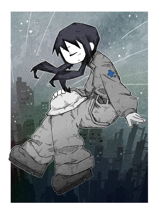 76.
ちーちゃん
#少女終末旅行 
#100日チャレンジ 