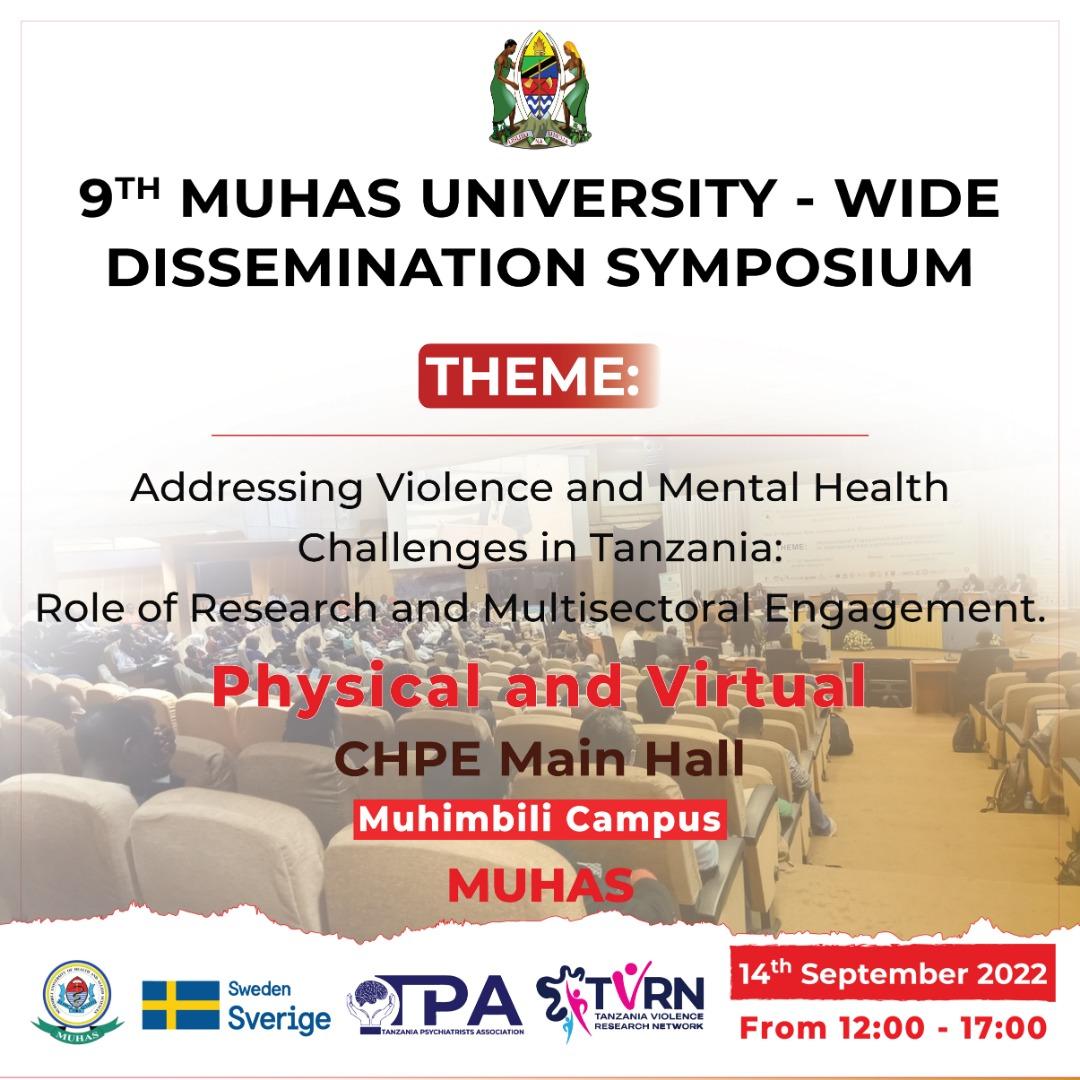 muhimbiliuniver's tweet photo. #9th MUHAS University-Wide Dissemination.
#14Sept2022
#Save the date https://t.co/iE1M6LxWak
