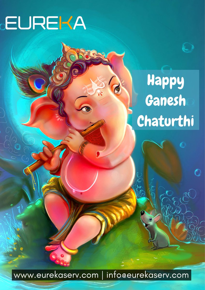eureka_serv's tweet photo. As the rains bless the Earth, may Lord Ganesha bless you with everlasting happiness. 

Happy Ganesh Chaturthi.

#ganeshchaturthi #ganesha #lordganesha https://t.co/qy2l0MExQE