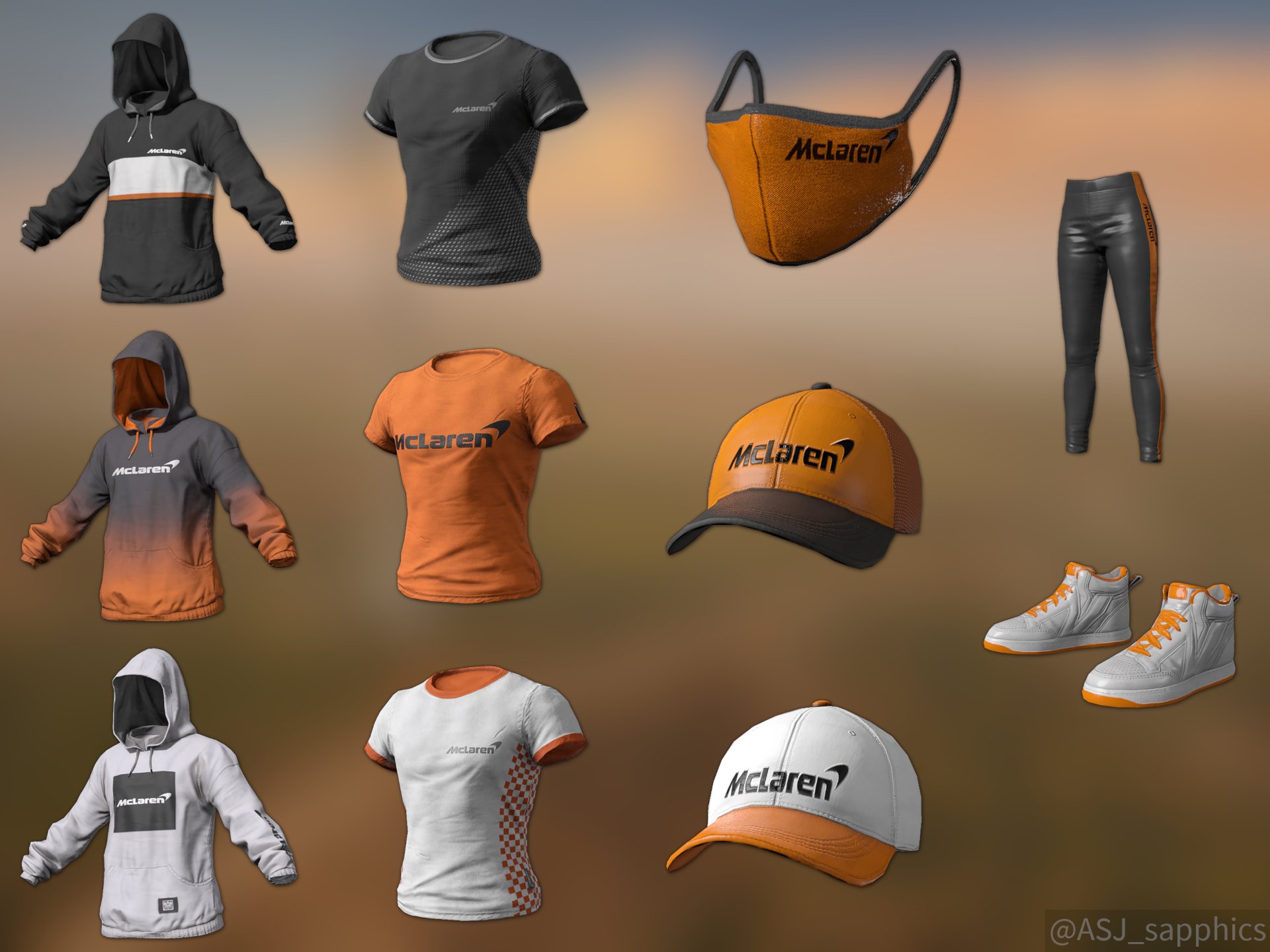 sapphics 🏳️‍🌈 on Twitter "[1/7] PUBG 19.2 skins • PUBG x McLaren