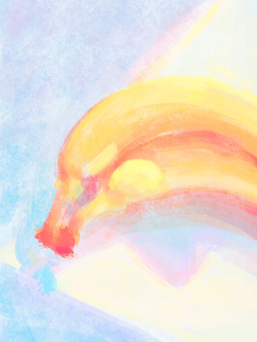 dourener_'s tweet image. 练习Ⅰ步骤 
#drawingpractice #colourpractice #colour #illustration #banana #light