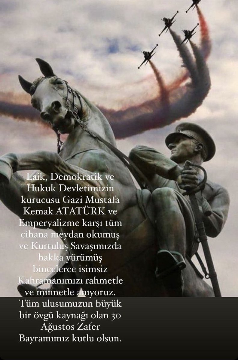 #30AgustosZaferBayramimiz kutlu olsun