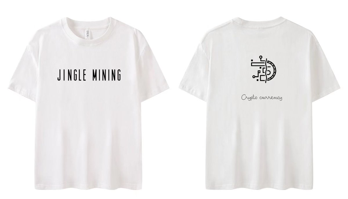 🆕【Merch Coming Soon】

😊Thanks to everyone for your long-term support
👕we have designed our very first T-shirt merch 

What color T-shirt is your favorite😍？
Please leave a comment below👇

#JingleMining #merchandise #Crypto #cryptocurrency