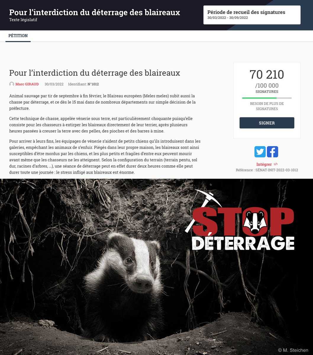 70 % de l'objectif atteint ! On ne va pas s'arrêter là 💪
Plus qu'un mois pour signer : petitions.senat.fr/initiatives/i-…