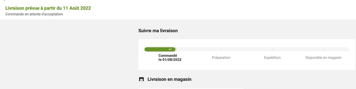 merci la @Fnac … Commandé le 1er aout, livraison prévue le 11 août, AUCUNE nouvelle depuis…