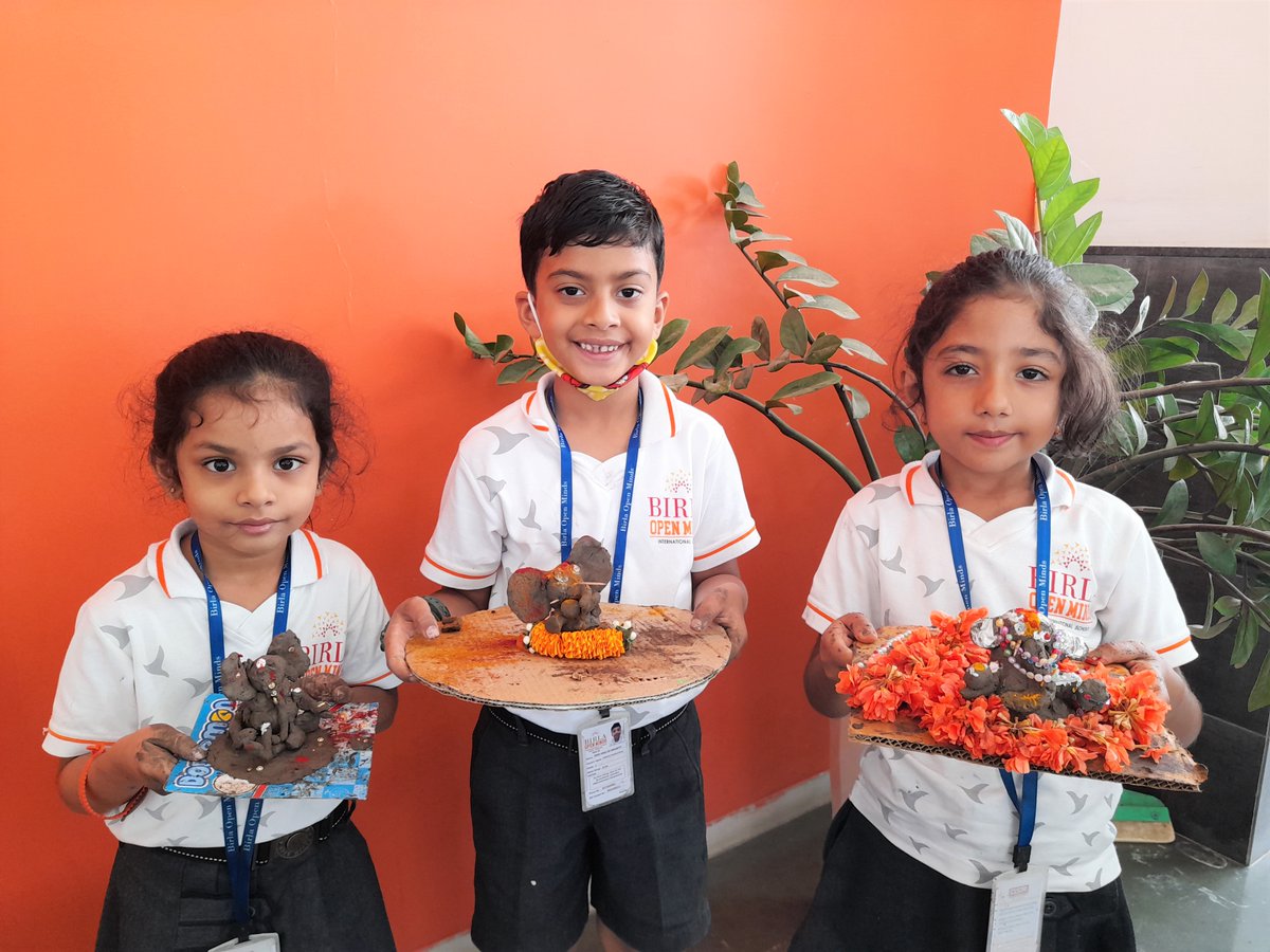 #ecofriendlyganesha #naturalclay #clayactivity #cultureandtradition #birlaopenmindsinternationalschool