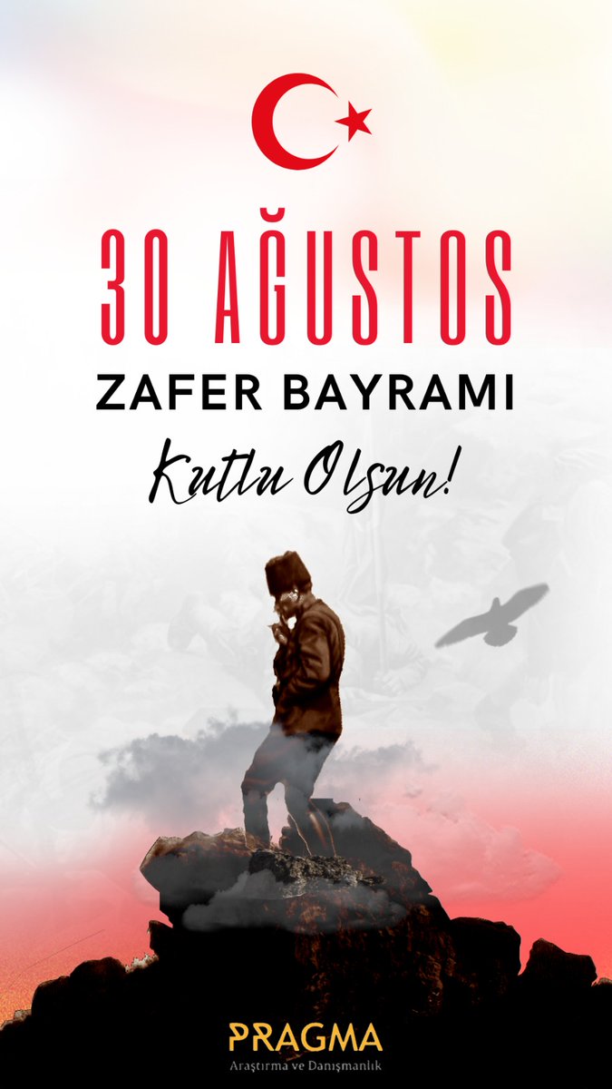 pragmaresearch's tweet photo. 30 Ağustos Zafer Bayramımızın 100. yılında Gazi Mustafa Kemal Atatürk başta olmak üzere tüm kahramanlarımızı saygı ve minnetle anıyoruz. #30AgustosZaferBayrami #Ataturk #30Agustos #ZaferBayramı #100yil https://t.co/yF8jOAdvlO
