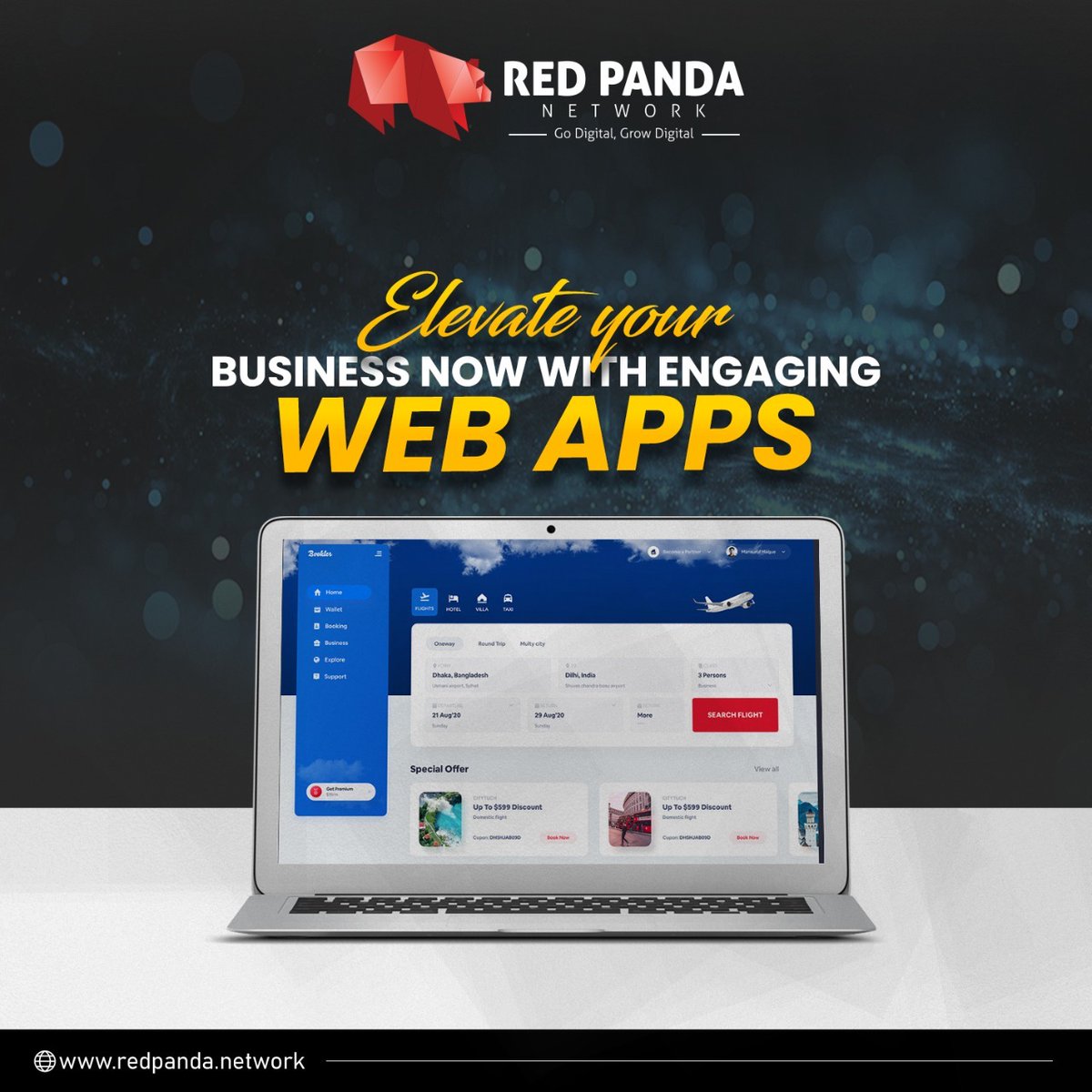 redpandaservice's tweet image. Web Apps promote your business  24/7: No employee will do that.

Red Panda offers a diverse range of  Mobile App Development &amp;amp; Website Development.

Get in touch with us today, DM us!
redpanda.network

#socialmediamarketing #digitalmarketing #brnadawareness #redpanda