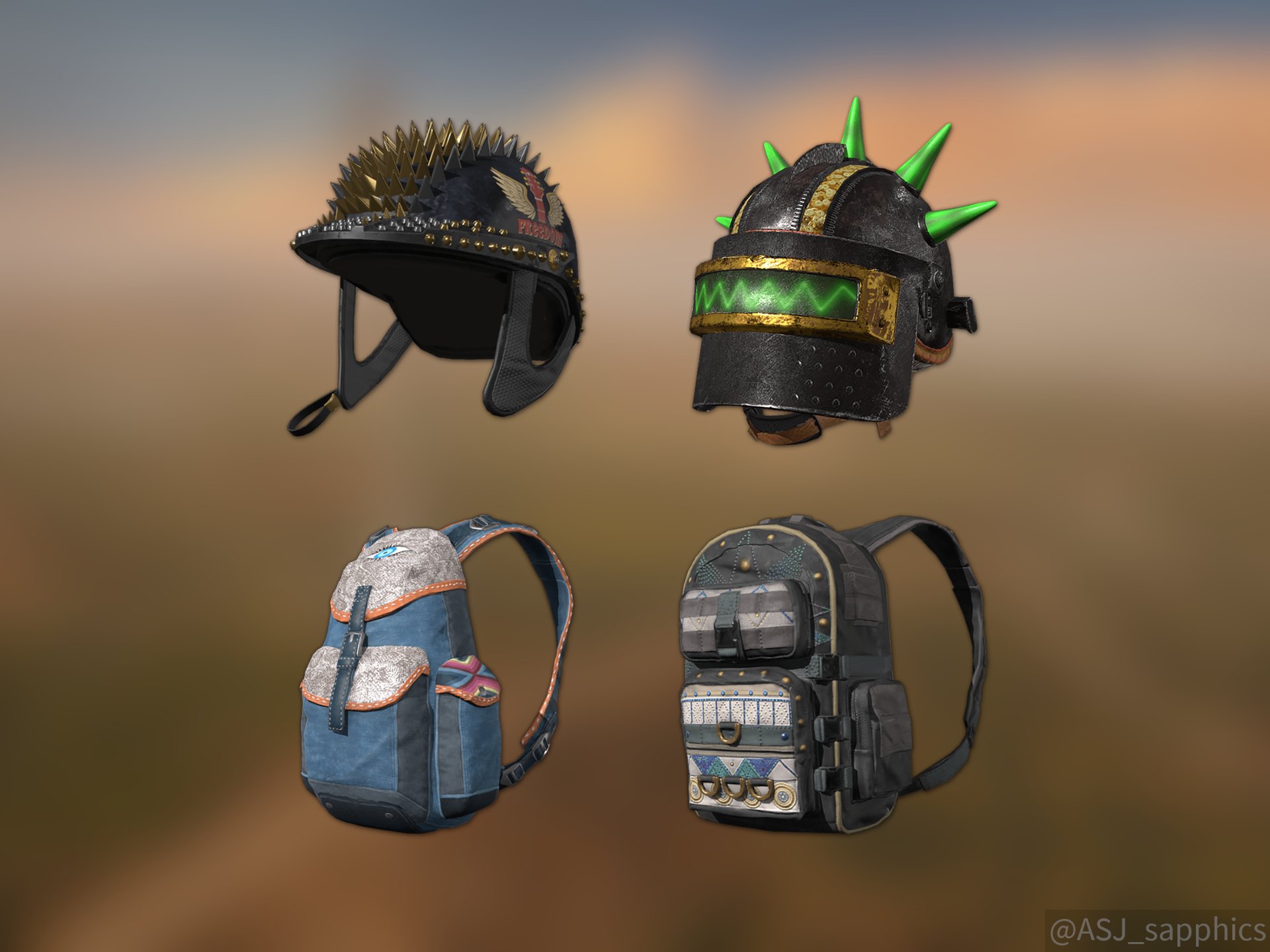 Pubg level top 3 bag skin