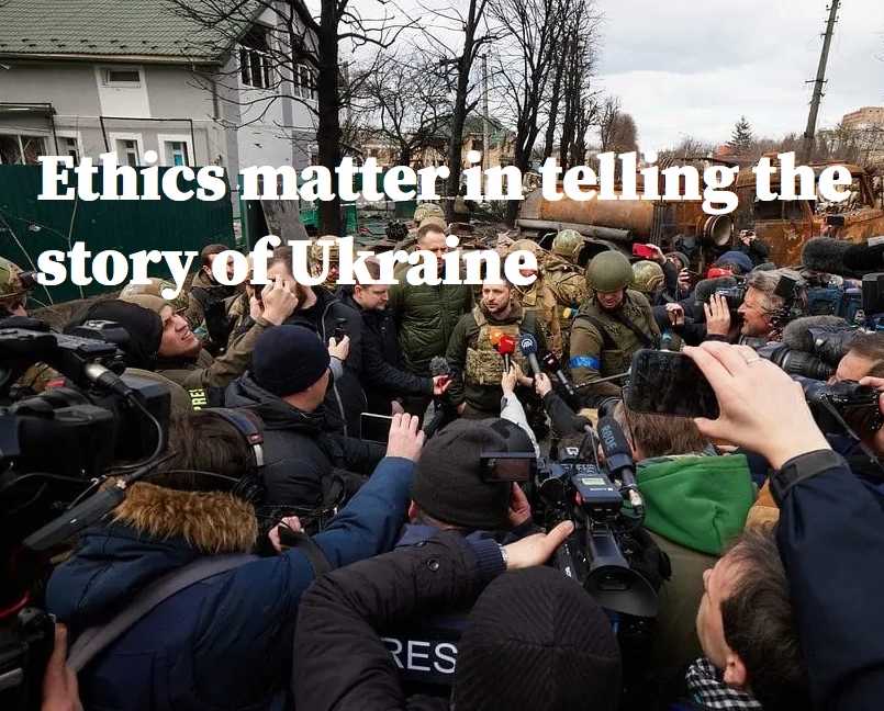 EvensFoundation's tweet photo. "Ethics matter in telling the story of Ukraine, both now and for the future." - @EJNetwork President @aidanpwhite launches a new series on reporting conflict, in partnership with @EvensFoundation
https://t.co/hV58OUznyW
#ukraine #journalismmatters #buildingtrustinjournalism https://t.co/pT7Dajwpl0