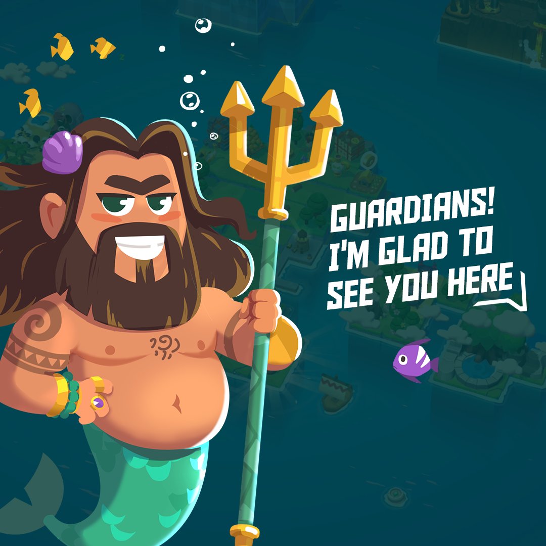 MergeStories's tweet photo. Aloha Guardians,
Say hello to #Lakertus the merman 👋🧜‍♂️
Every step of the way in #MERGE_STORIES, he'll be there for you!🛡️⚔️ https://t.co/p8OpNUpbco