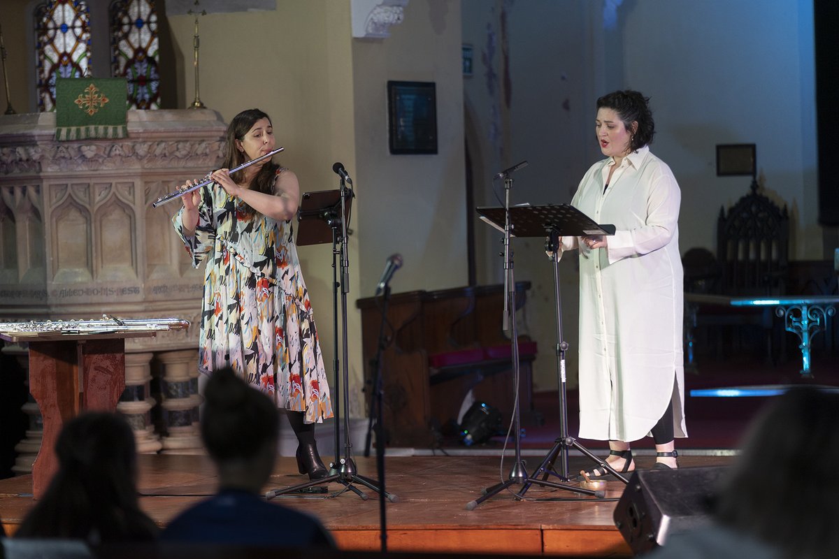 FindingA_Voice_'s tweet photo. We're reminiscing about @LinaAndonovska and @morourkevox performing the premiere of Brightening by @buckleylinda and the premiere of Analu by #MaeveKelly, winner of the 2022 Finding A Voice emerging composer competition at @clonmeljunction. #FindingAVoice #remarkablewomen https://t.co/46OdoFOSZO