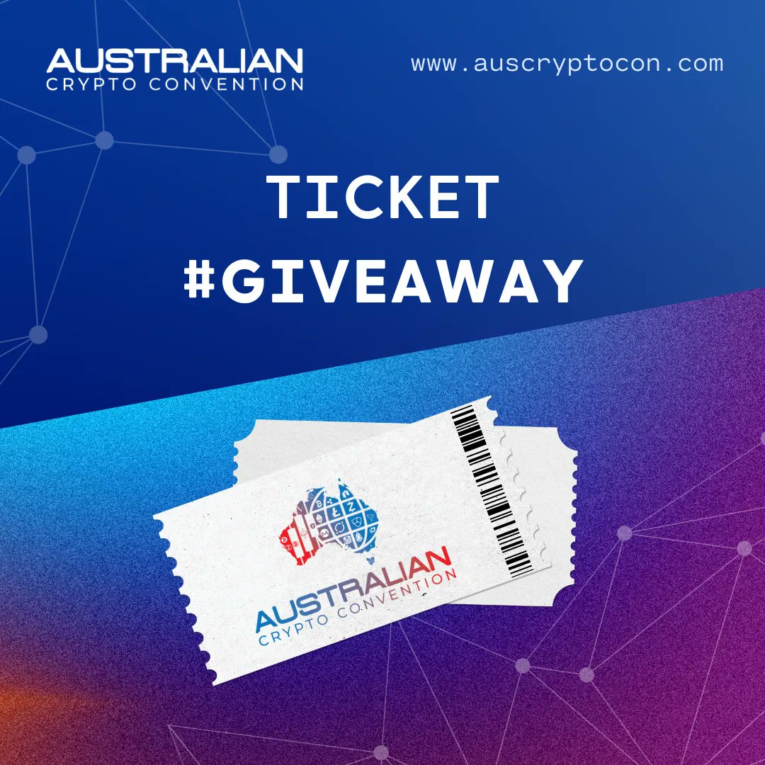 AusCryptoCon's tweet photo. It’s #giveaway time! 🥳 

In 48 hours one lucky winner will win a ticket for themselves and a friend to our event on the Gold Coast in just a few weeks time!

Simply #retweet this post and #tag us for your chance to #win! 

Be sure to follow us as there are more #prizes to come! https://t.co/Ud8eWC9tYK