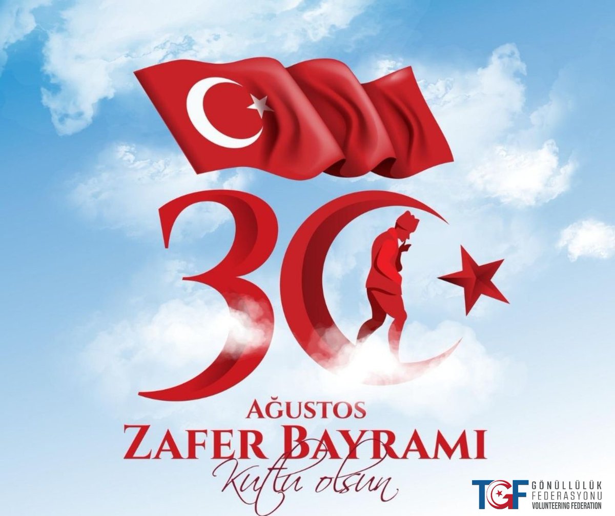 gonullufed's tweet photo. Biz Türkler tarih boyunca hürriyet ve istiklale timsal olmuş bir milletiz.
M.Kemal Atatürk 

30 Ağustos Zafer Bayramı Kutlu Olsun! 

#gönüllülük #federasyon #30ağustoszaferbayramı #gençlikvesporbakanlığı #Ankara https://t.co/KeZc4INxeQ