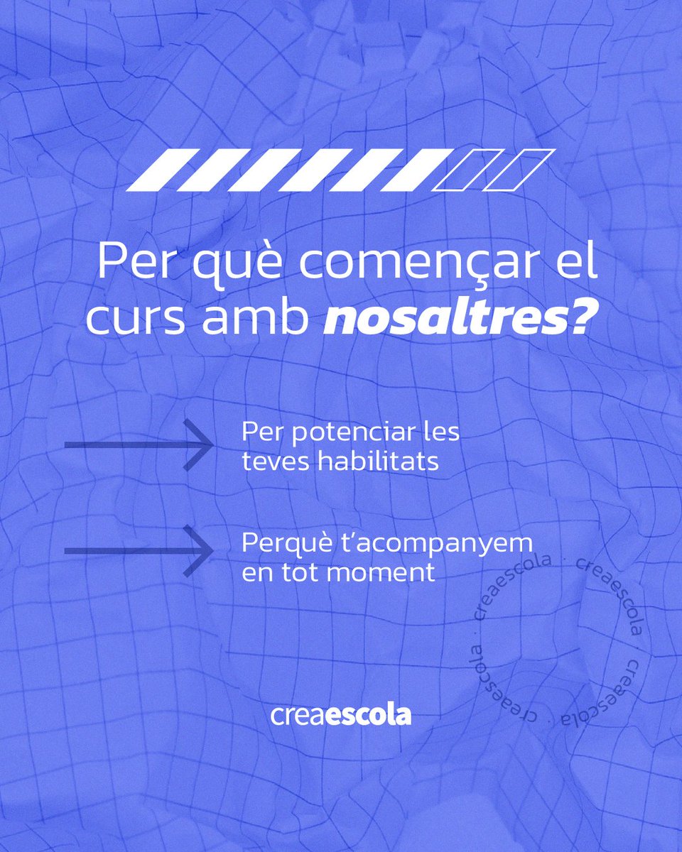 El nou curs és a tocar! 😃
És la millor època per a potenciar les entrevistes personals i començar a rebre alumnes. 
Contacta amb nosaltres i t’informarem de tot el que necessites saber! ☺️
📌Carrer d'Arimon, 24
📞931 166 341
💻 creaescola.com
