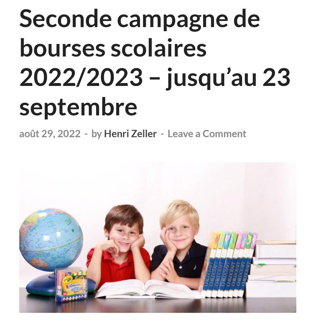 💶📚 Vous avez des enfants scolarisés dans une école du réseau AEFE à #Berlin ou #Hambourg? 

🔵 toutes les informations sur la campagne de bourses scolaires sur: agir-ici.de/2022/08/29/sec…

⚠️ Attention date limite de dépôt des dossiers vendredi 23 septembre !