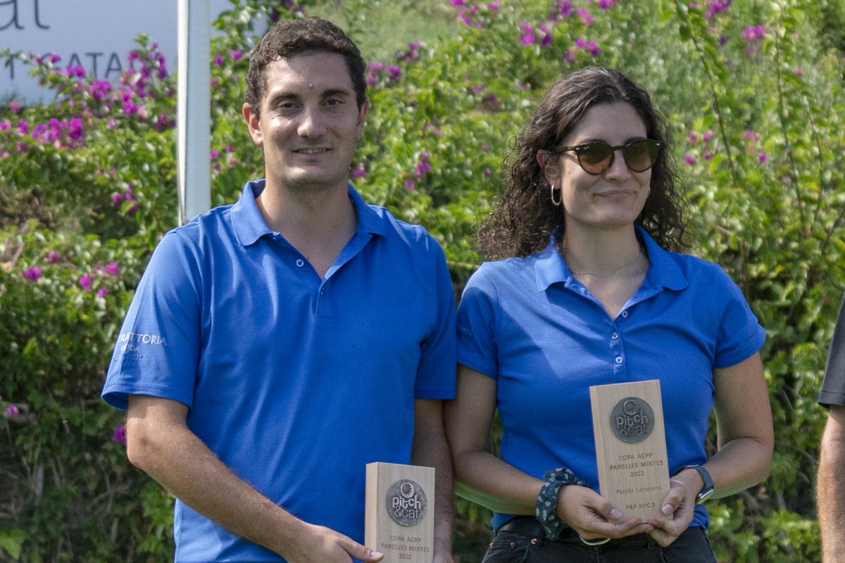 Roc3_PitchPutt's tweet photo. Lluís Cucurull i Marta Cucurull guanyen amb un acumulat de 12 cops sota par la Copa ACPP de Parelles Mixtes 2022 jugada a @Roc3_PitchPutt https://t.co/0fwMhQWE9S