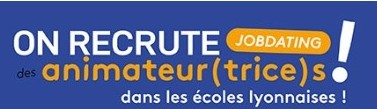 LeoLagrangeLyon's tweet photo. Pour cette nouvelle année scolaire, nous recrutons des animateurs/trices motivés pour travailler auprès des enfants de 3 à 11 ans au sein des accueils péri @LeoLagrangeLyon dans les écoles Lyonnaises. Retrouver toutes nos offres d'emploi sur le site https://t.co/V255nDQYcX https://t.co/fSpaMPj0H6