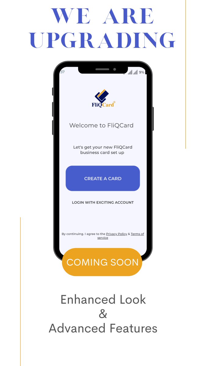 fliqcard's tweet photo. WOW!!!!
FliQCard with a new look 😍
WE ARE UPGRADING
With the Enhanced look & Advanced features..
Start Signing FliQCard and stand out from the crowd.....
#FliQCard #business #businesscard #digitalbusiinesscard #enterpreneur #enjoynetworking #networking https://t.co/0wpj9GX7d1