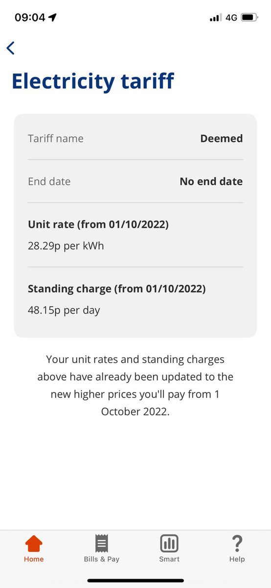 fbjohnnyc's tweet photo. @edfenergy just been chatting to my brother who has been sent these - does this mean that his energy bill WONT be rising in October? Are you keeping the cap rates as they stand? He’s worried about costs and trying to sort his finances out so doesn’t want any unexpected rises https://t.co/SIF7hfSkvi