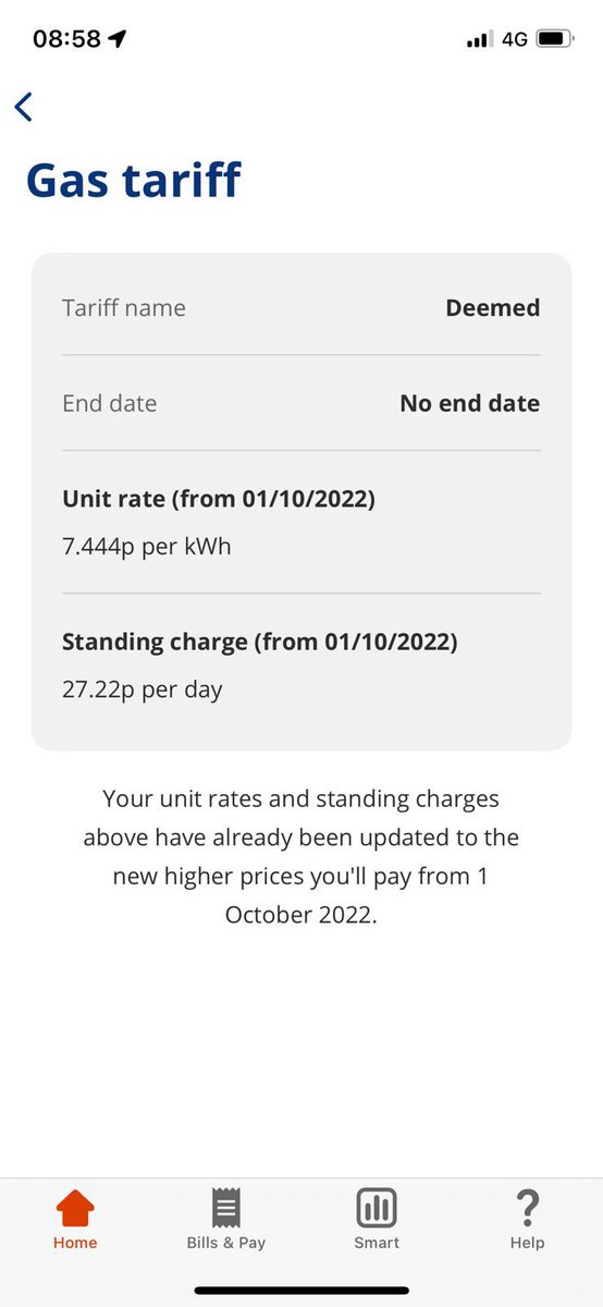 fbjohnnyc's tweet photo. @edfenergy just been chatting to my brother who has been sent these - does this mean that his energy bill WONT be rising in October? Are you keeping the cap rates as they stand? He’s worried about costs and trying to sort his finances out so doesn’t want any unexpected rises https://t.co/SIF7hfSkvi