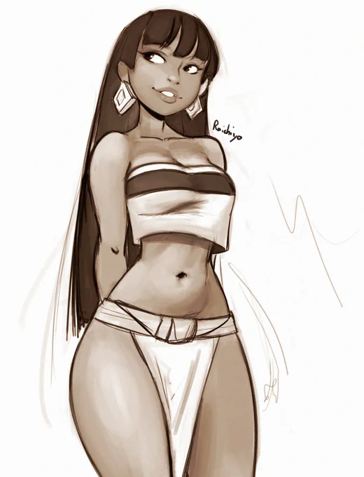 Sketching, trying to get the face right 
