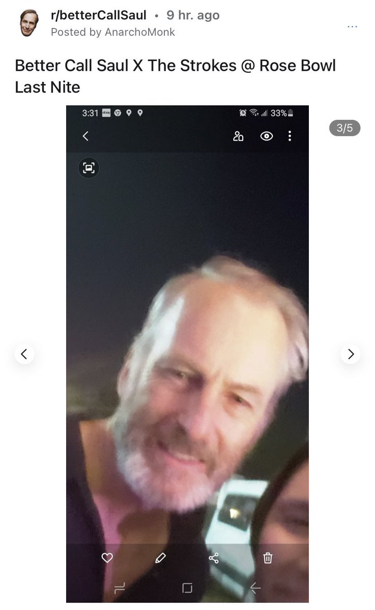 rheangelseehorn's tweet photo. Bob and Rhea went to the Strokes concert together 🥰 (source: reddit) https://t.co/bdJHRm43LG