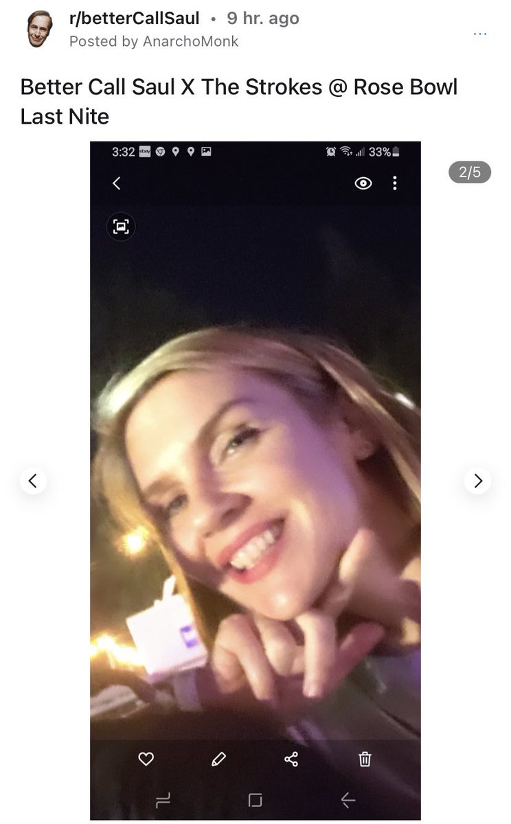 rheangelseehorn's tweet photo. Bob and Rhea went to the Strokes concert together 🥰 (source: reddit) https://t.co/bdJHRm43LG