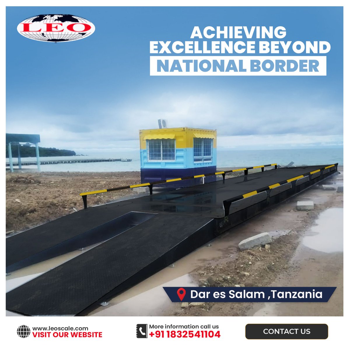 #LeotronicScales are continuously achieving excellence beyond the borders of India like #Tanzania, East Africa, and Myanmar, Asia 

To know more contact us at +91 183 254 1104 or leoscale.com

#weighbridgemanufacturer #truckscales #internationalexpansion #international