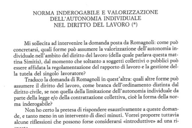 Gio_Piglialarmi's tweet photo. #Autonomia #privata e #diritto del #lavoro (22)
A partire dagli anni Novanta si comincia a rivalutare il ruolo della negoziazione #individuale nel rapporto di lavoro e i meccanismi per rafforzarla (P. Ichino, 1989). Uno di questi era la #certificazione (M. Biagi, 1998). https://t.co/MlppFF1bic