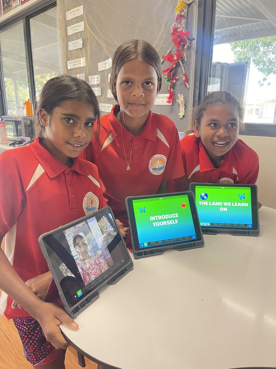 sophiekeeffe's tweet photo. A 2-day visit to Sacred Heart School in Beagle Bay. The staff and student’s digital learning enthusiasm is fantastic! Loved seeing effective use of @AppleEDU tools and #imotion across the classes! @CEWADigLearn https://t.co/Riwvdd1v6F