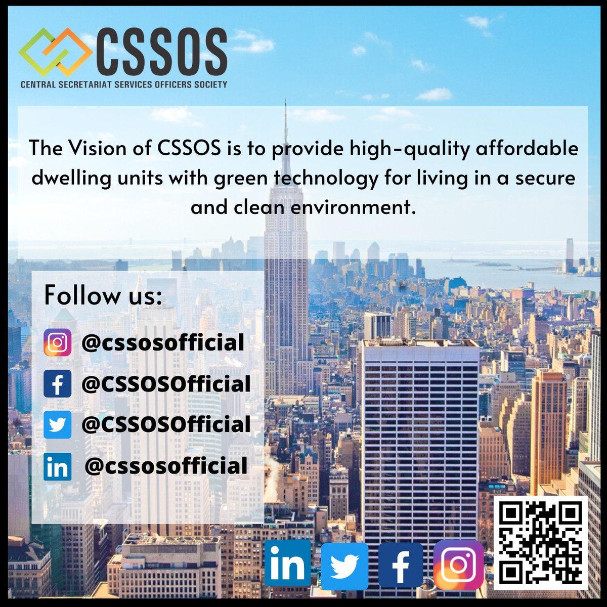 CSSOSOfficial's tweet image. Central Secretariat Services Officers Society (CSSOS) is a fraternity exclusive to the CSS community for the CSS society by the CSS members.
Visit: https://www,cssos,org
#architecture #luxuryhomes #realestateinvesting #realestatelife #realty #business #design #sold #realestate